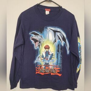 Vintage 1996 Yu-Gi-Oh! Kids Long Sleeve Tshirt